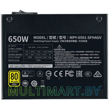 Блок питания Cooler Master V650 SFX Gold 650W (MPY-6501-SFHAGV) картинка 5